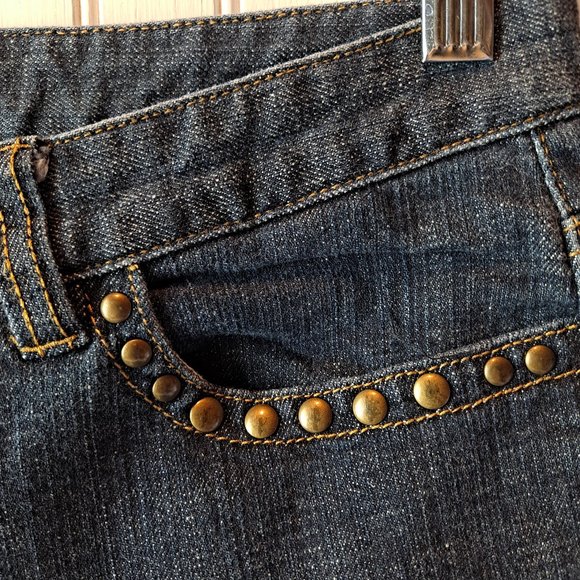 Michael Kors Boot Cut Jeans with Studding Size 8 - Picture 6 of 11